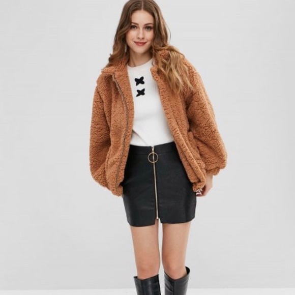 zaful teddy bear jacket